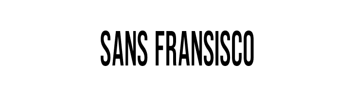 Sans Fransisco Font - FFonts.net