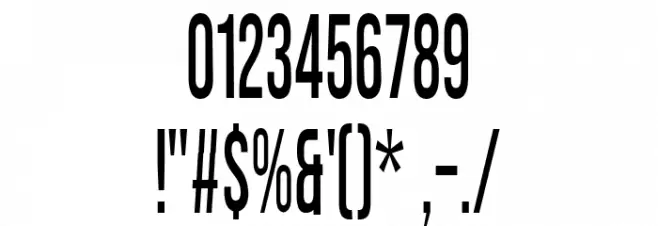 Sans Fransisco Font OTHER CHARS