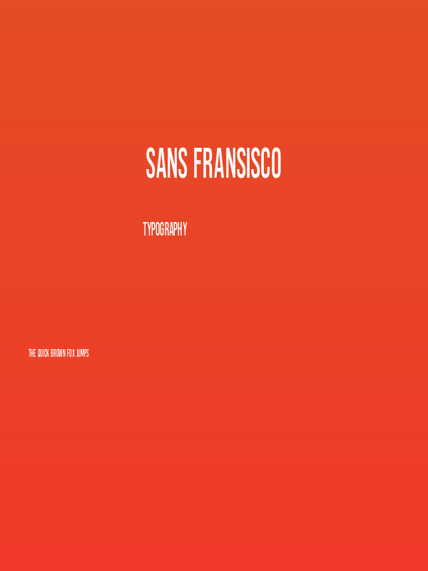 Sans Fransisco Poster