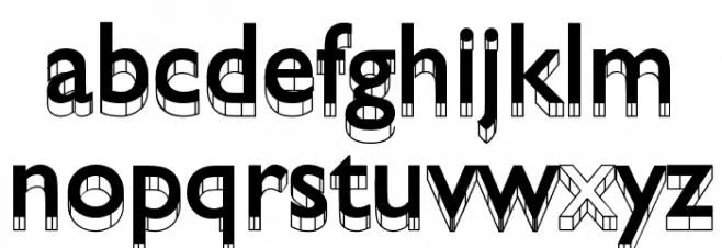 Sans Guilt Wafer फ़ॉन्ट लोअरकेस