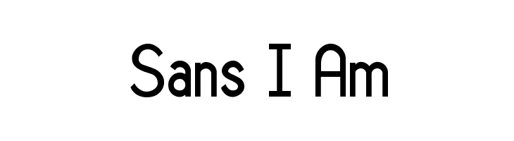 Sans I Am  フリーフォントのダウンロード