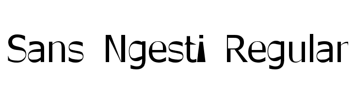 Sans Ngesti Regular  नि: शुल्क फ़ॉन्ट्स डाउनलोड