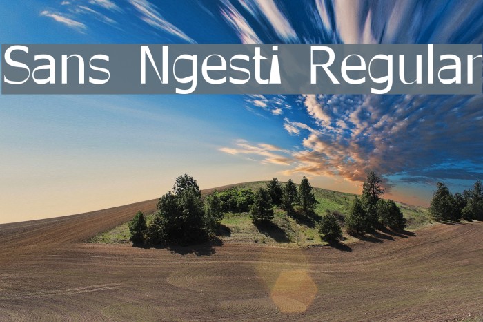 Sans Ngesti Regular Example 1