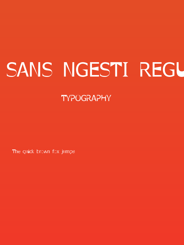 Sans Ngesti Regular Poster