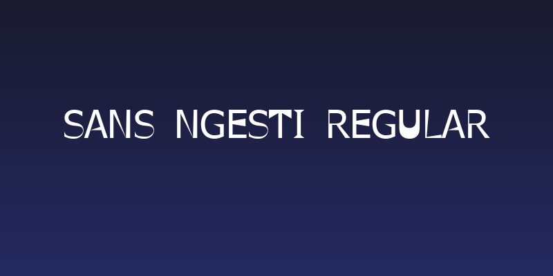 Sans Ngesti Regular Social Header