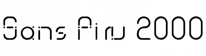 Sans Piru 2000  Descarca Fonturi Gratis