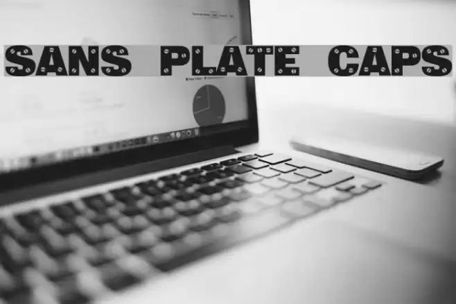Sans Plate Caps Font examples