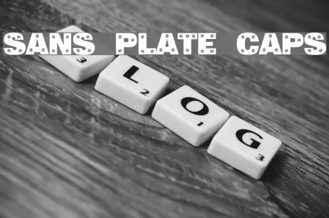 Sans Plate Caps Font examples