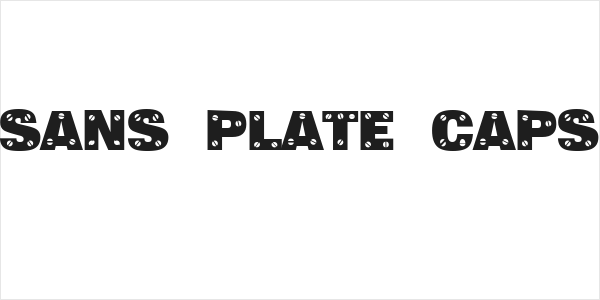 Sans Plate Caps Logo