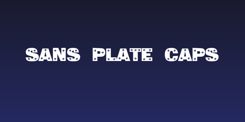 Sans Plate Caps Social Header