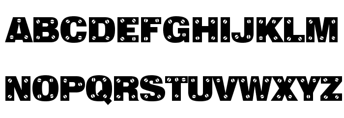 Sans Plate Caps Font LOWERCASE