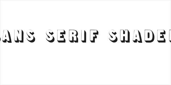 Sans Serif Shaded Logo