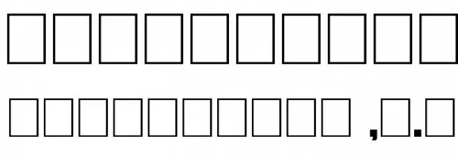 Sans Statement Regular Font OTHER CHARS