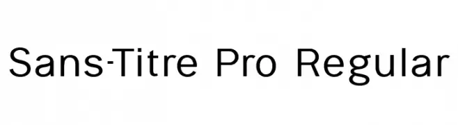 Sans-Titre Pro Regular  font caratteri gratis