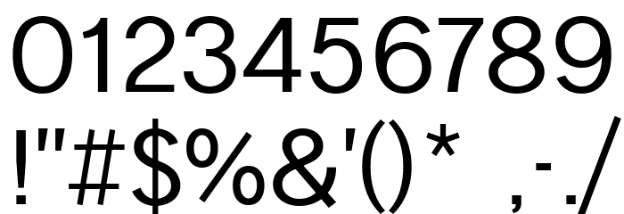 Sans-Titre Pro Regular Font OTHER CHARS