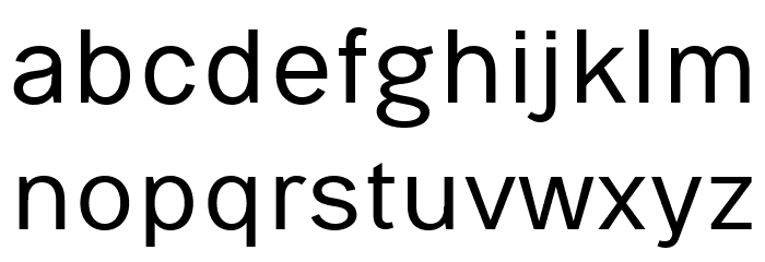 Sans-Titre Pro Regular Font LOWERCASE
