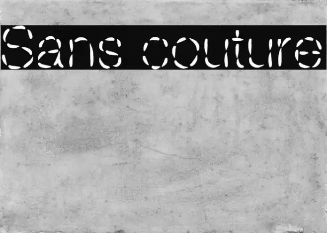 Sans couture Font examples