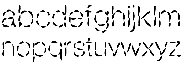 Sans couture Polices MINUSCULES