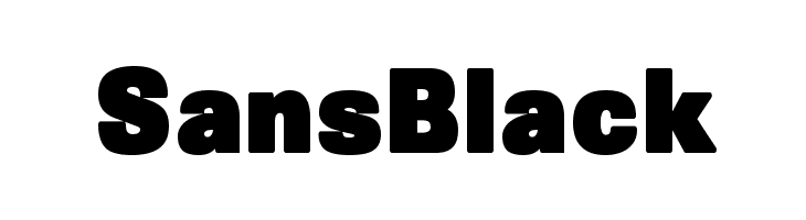 SansBlack Font