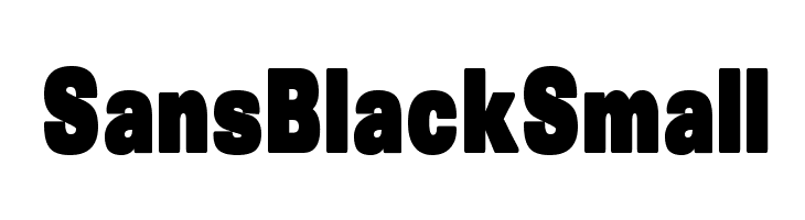 SansBlackSmall Font