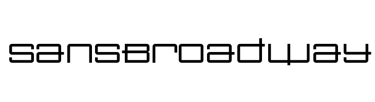 SansBroadway  フリーフォントのダウンロード