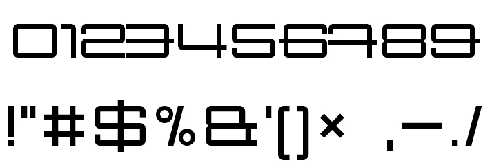 SansBroadway Font OTHER CHARS