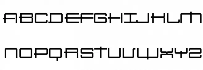 SansBroadway Font Litere mari