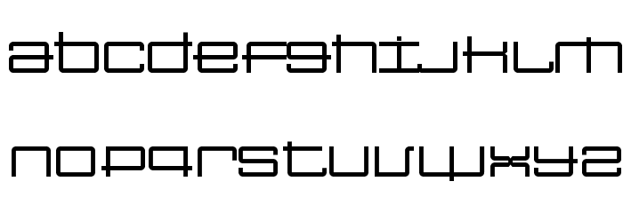 SansBroadway Font LOWERCASE