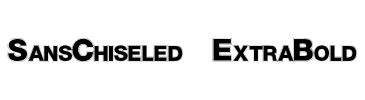 SansChiseled ExtraBold  لخطوط تنزيل