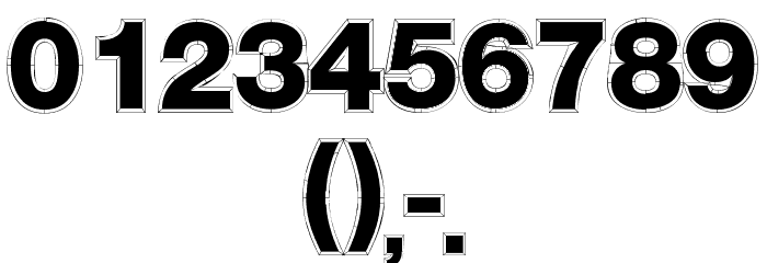 SansChiseled ExtraBold Font OTHER CHARS