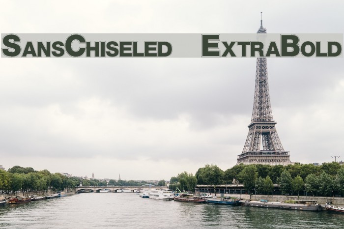 SansChiseled ExtraBold Font examples