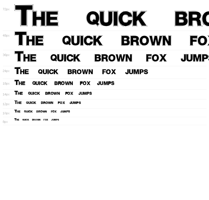 SansChiseled ExtraBold Waterfall