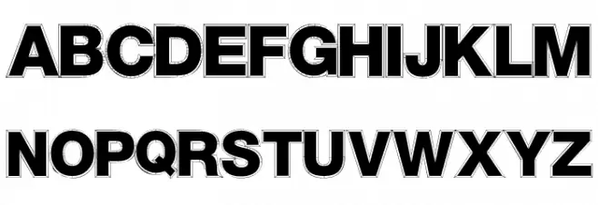 SansChiseled ExtraBold フォント 小文字