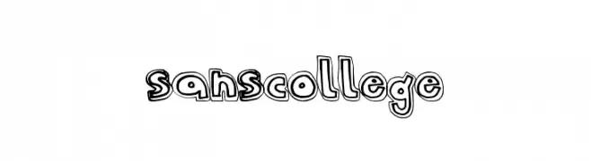 SansCollege  font caratteri gratis