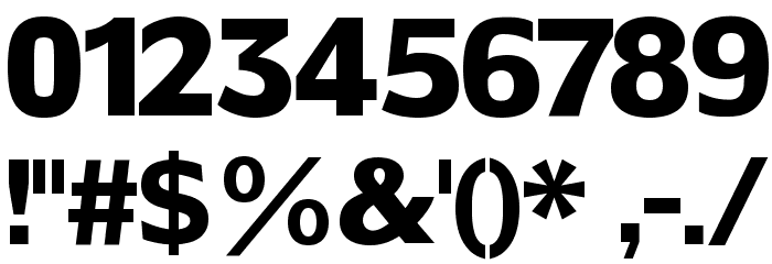 SansFat Font OTHER CHARS