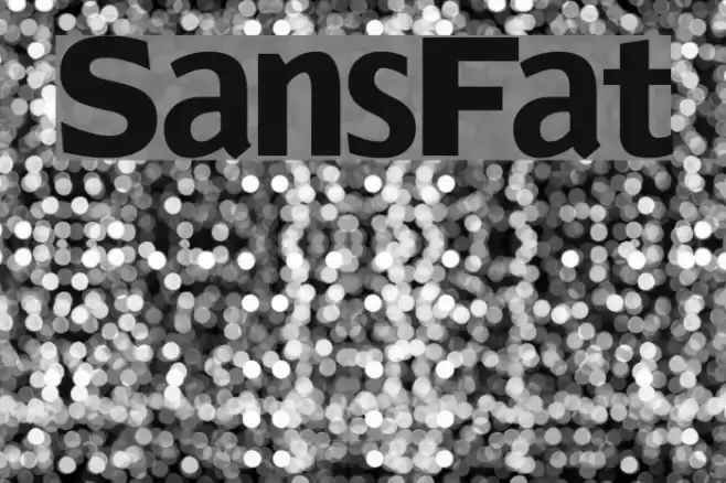 SansFat Font examples