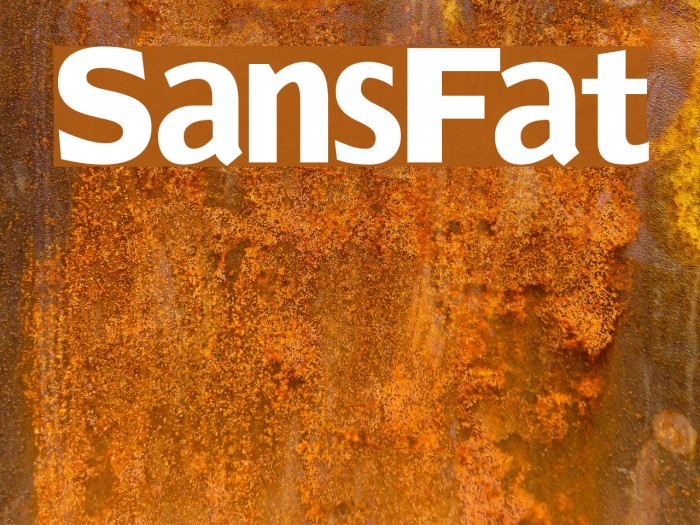 SansFat Font examples