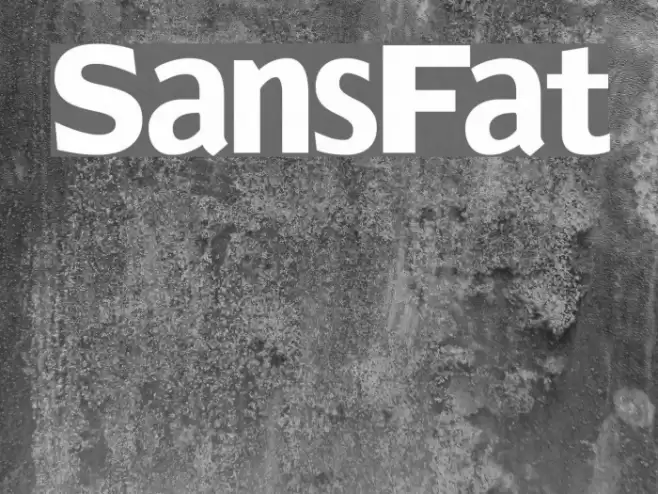 SansFat Font examples