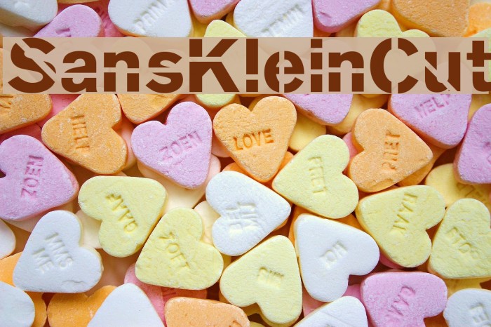 SansKleinCut フォント examples