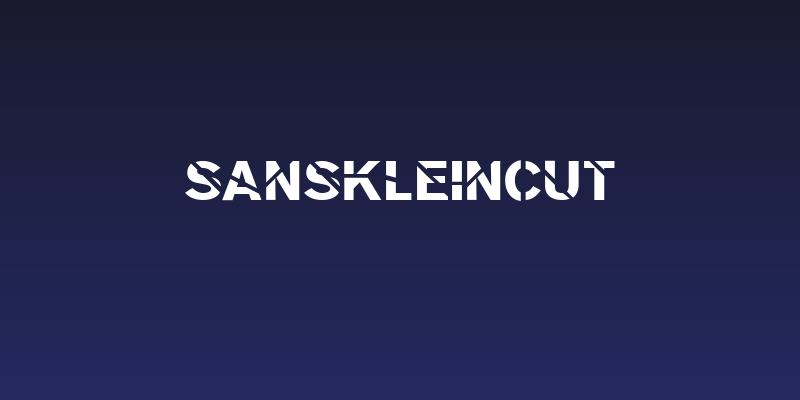 SansKleinCut Social Header
