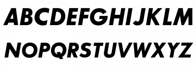 SansSerifBldFLF-Italic Polices MAJUSCULES