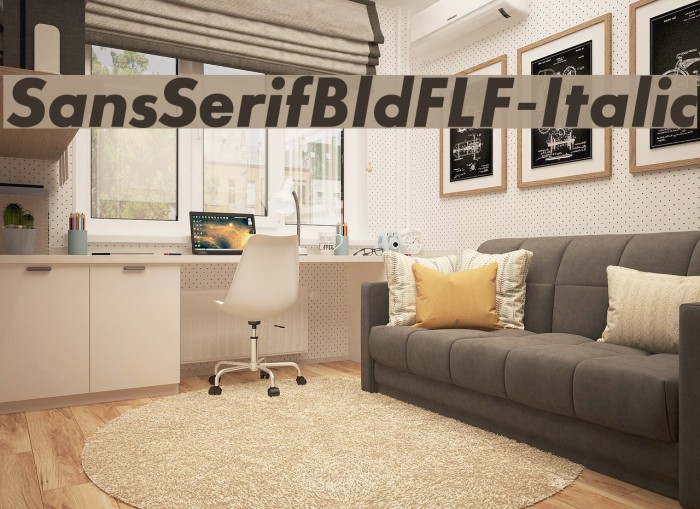 SansSerifBldFLF-Italic Font examples