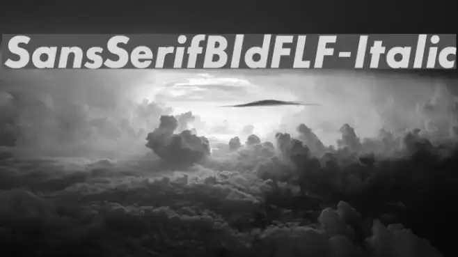 SansSerifBldFLF-Italic Font examples