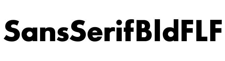 SansSerifBldFLF Font