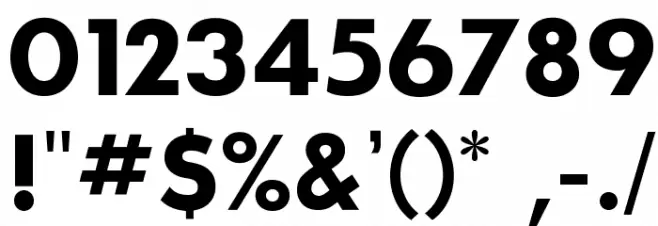 SansSerifBldFLF Font OTHER CHARS