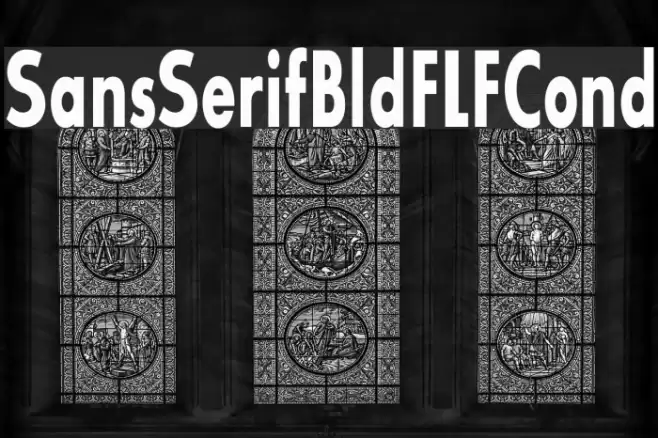 SansSerifBldFLFCond Font examples