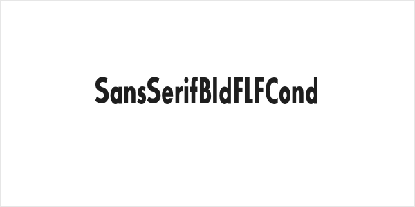 SansSerifBldFLFCond Logo