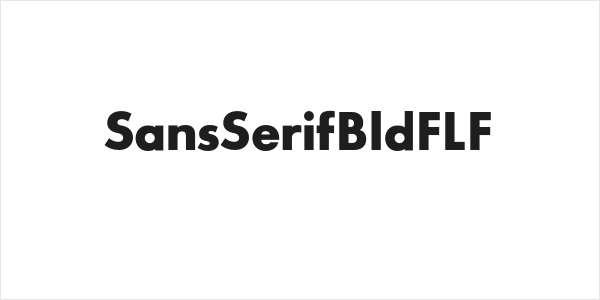 SansSerifBldFLF Logo