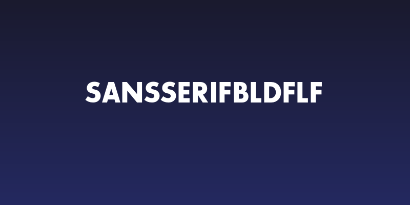 SansSerifBldFLF Social Header