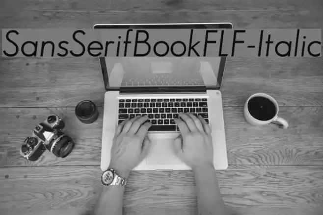 SansSerifBookFLF-Italic Font examples